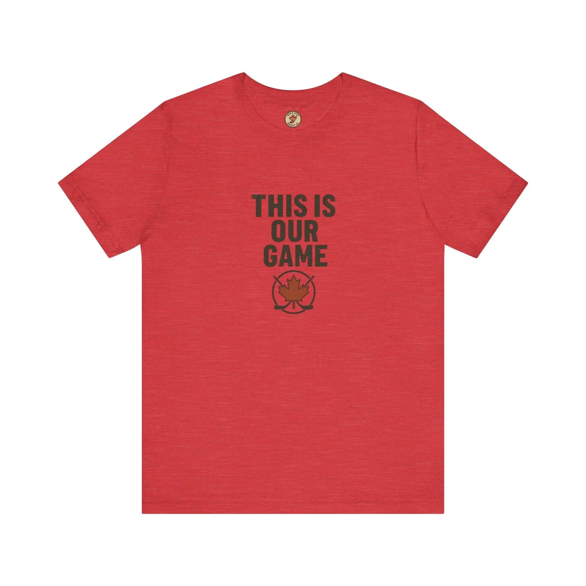 Canada Maple Leaf Hockey T-Shirt – This Is Our Game Tee