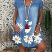 Casual Denim Fashion Floral jeans dress