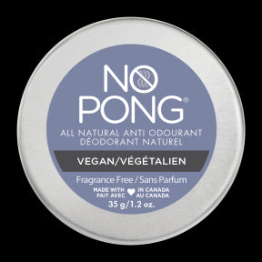 No Pong Natural Deodorant - Fragrance Free Vegan