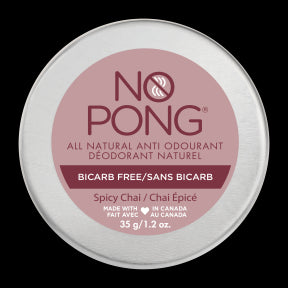 No Pong Natural Deodorant - Spicy Chai Bicarb Free (35g)