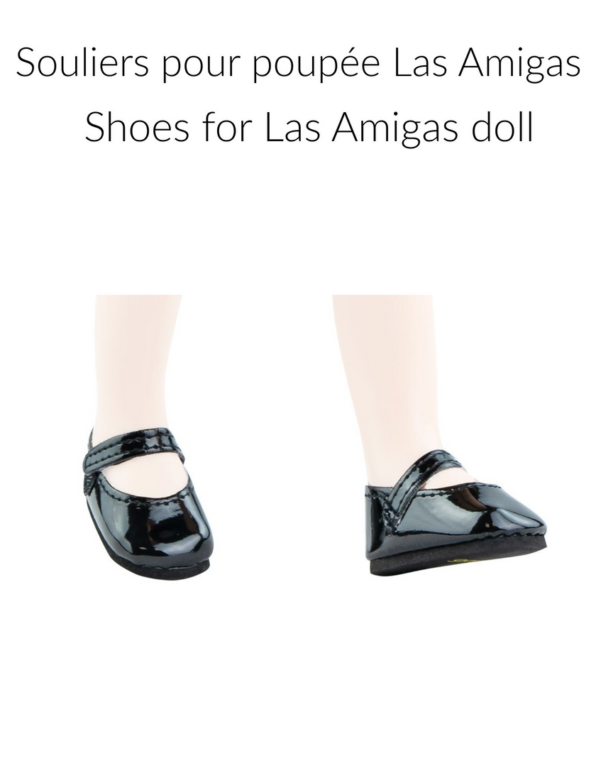 Las Amigas Doll Shoes - Black Shoes - Paola Reina