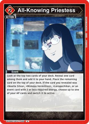 All-Knowing Priestess (UE08BT/BCV-1-099) - UE08BT Black Clover