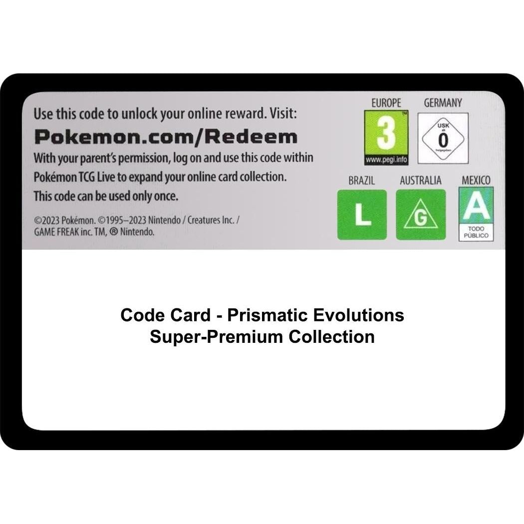 Code Card - Prismatic Evolutions Super-Premium Collection (PRE)