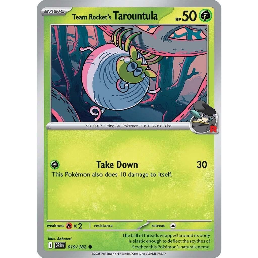 Team Rocket's Tarountula (019/182) (DRI)