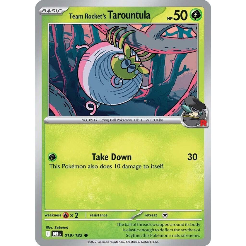 Team Rocket's Tarountula (019/182) (DRI)