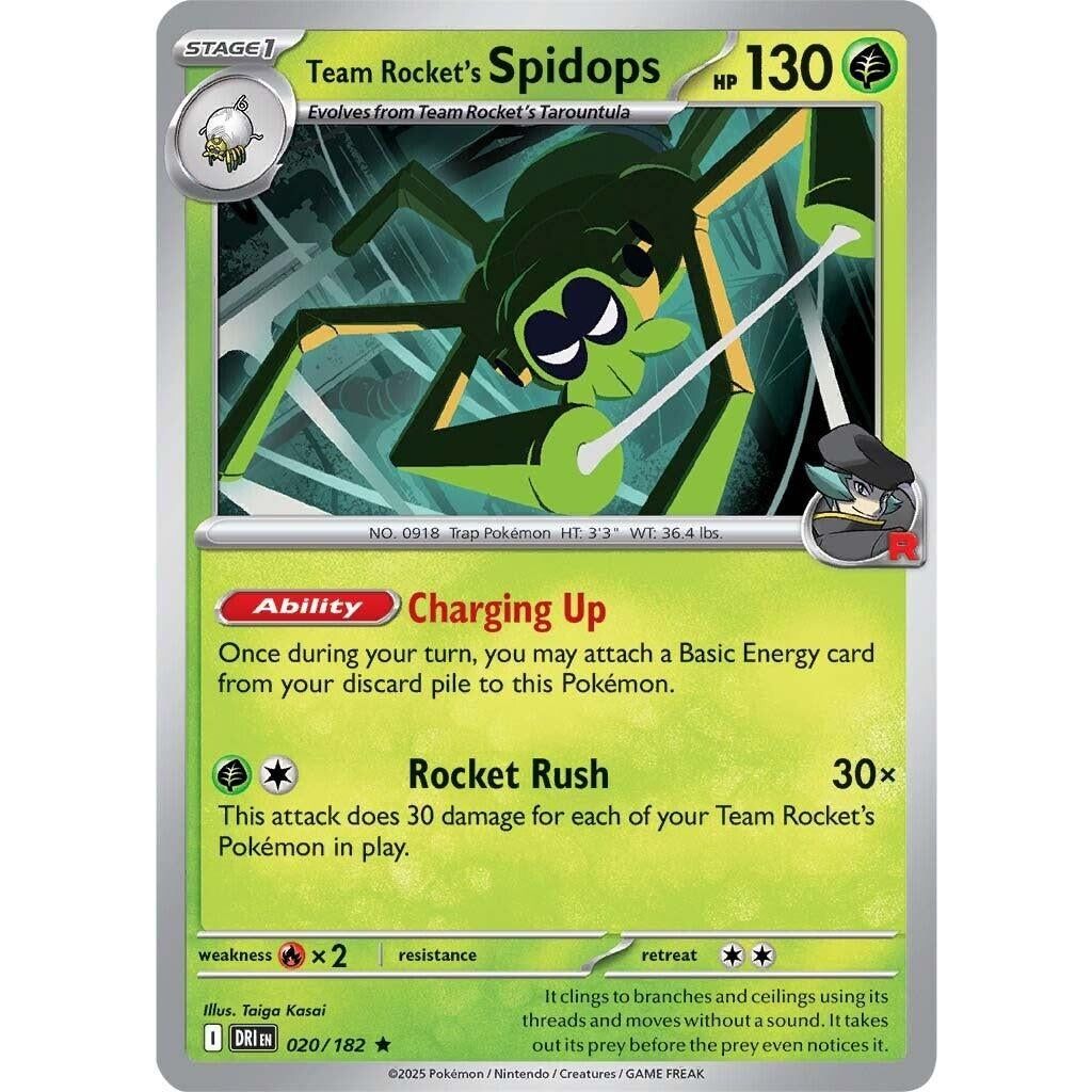 Team Rocket's Spidops (020/182) (DRI)