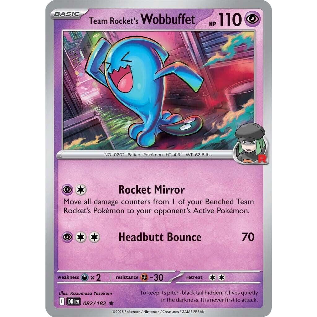 Team Rocket's Wobbuffet (082/182) (DRI)