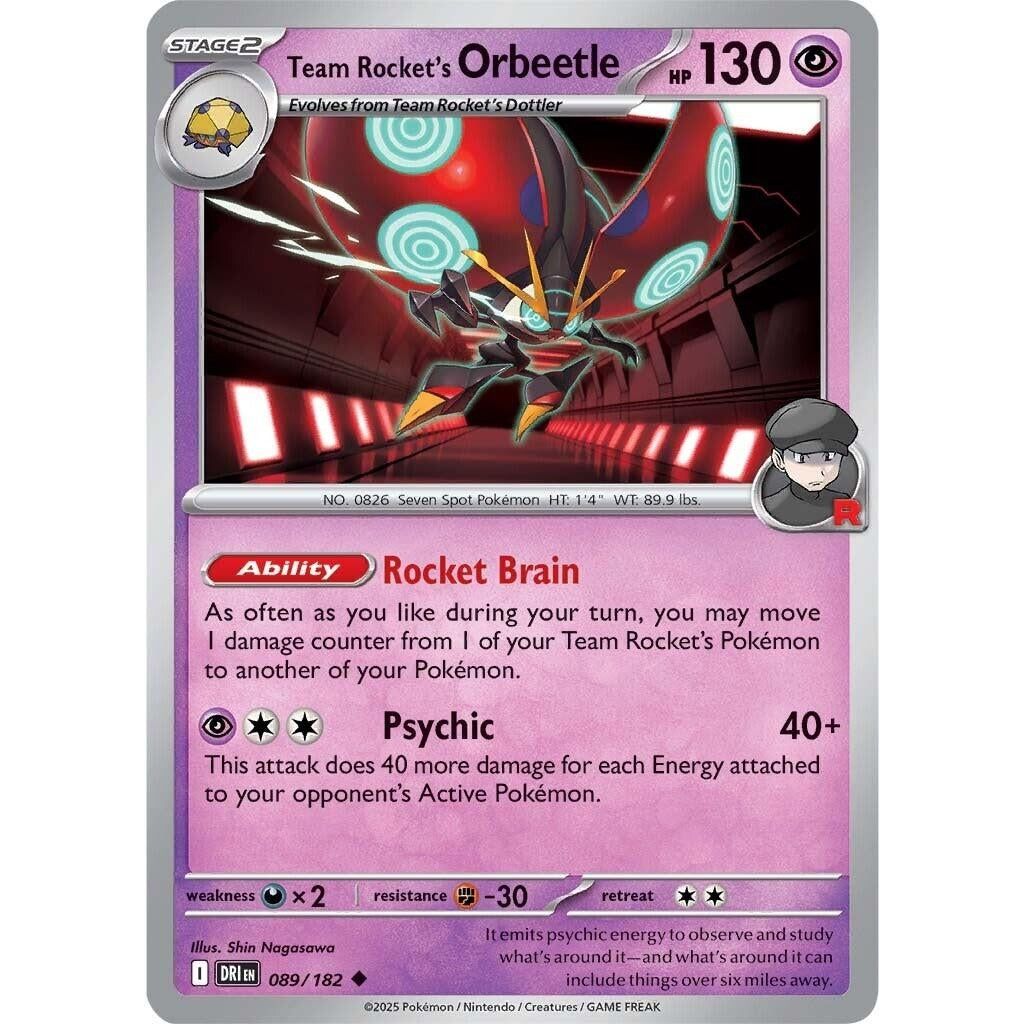 Team Rocket's Orbeetle (089/182) (DRI)
