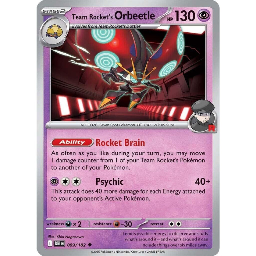 Team Rocket's Orbeetle (089/182) (DRI)