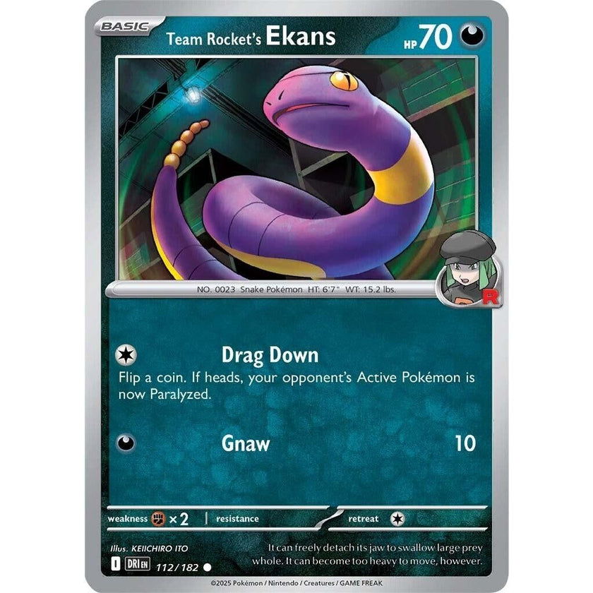 Team Rocket's Ekans (112/182) (DRI)