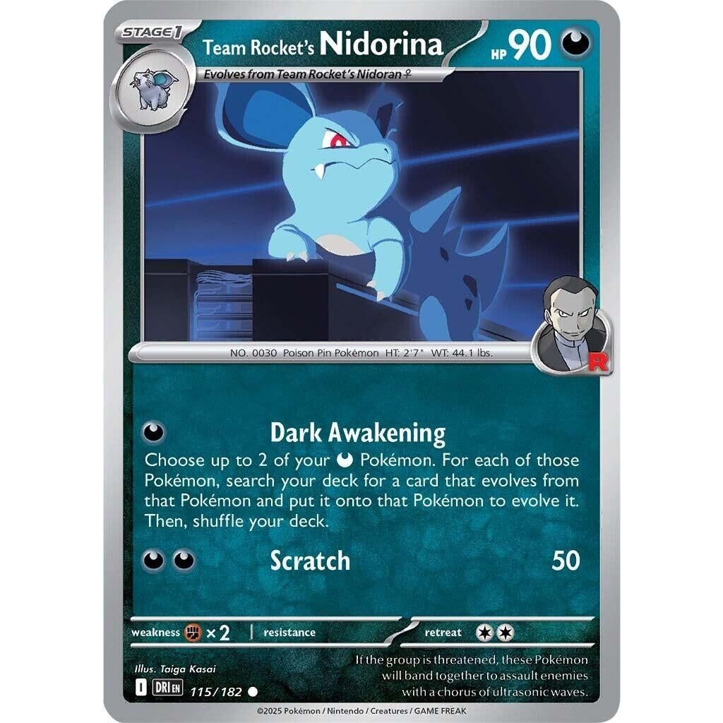 Team Rocket's Nidorina (115/182) (DRI)