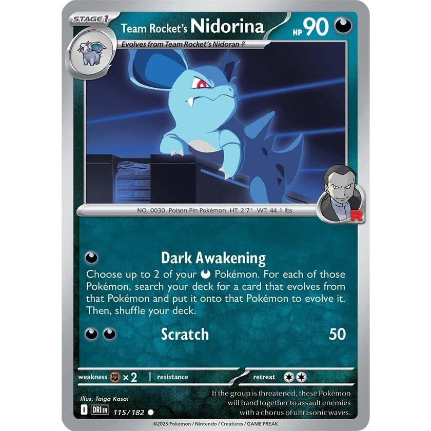 Team Rocket's Nidorina (115/182) (DRI)