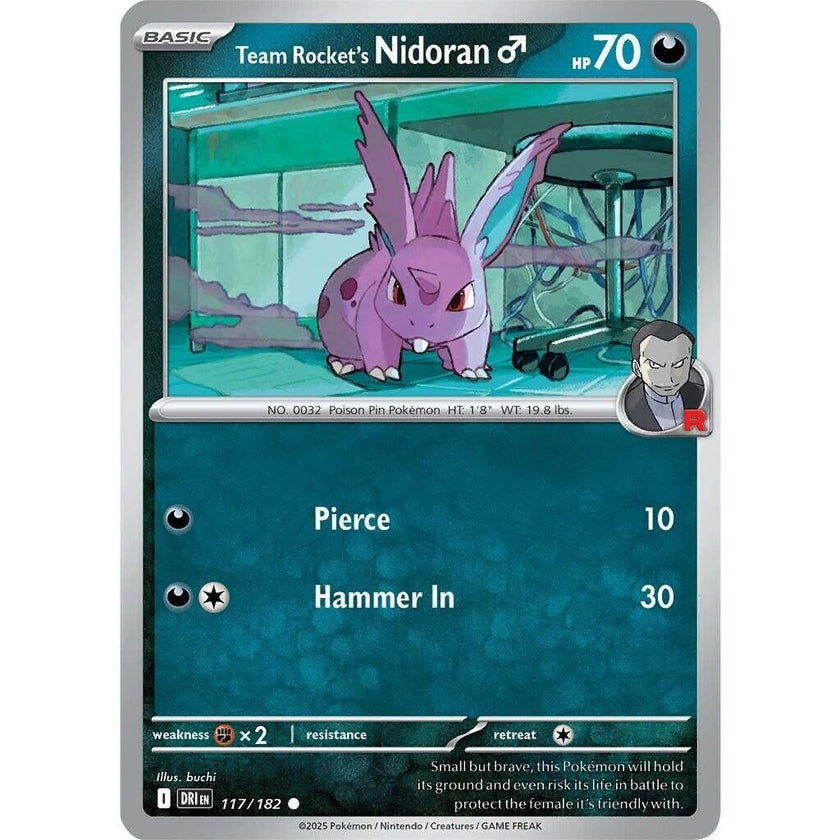 Team Rocket's Nidoran M (117/182) (DRI)