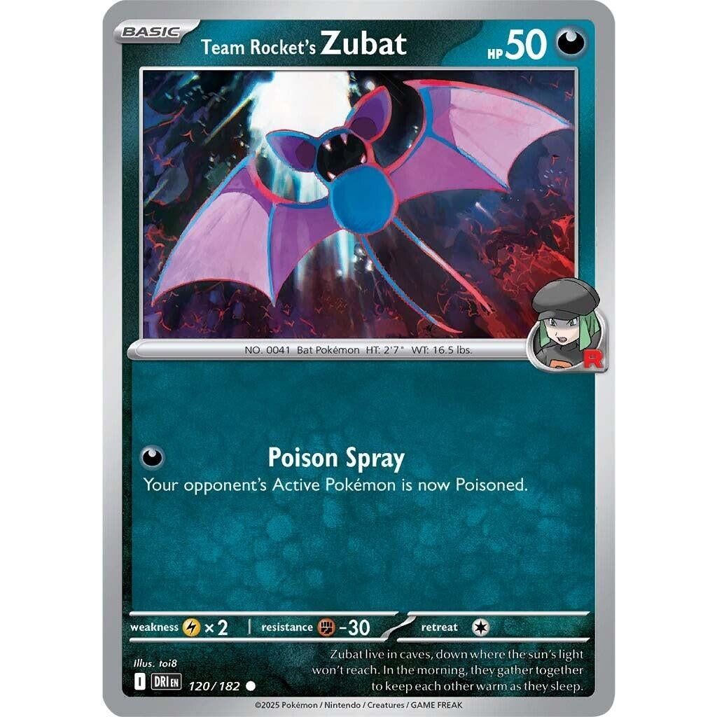 Team Rocket's Zubat (120/182) (DRI)