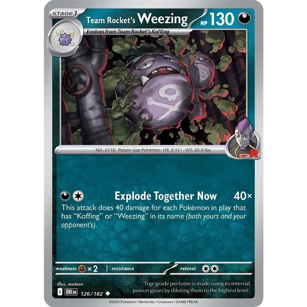 Team Rocket's Weezing (126/182) (DRI)
