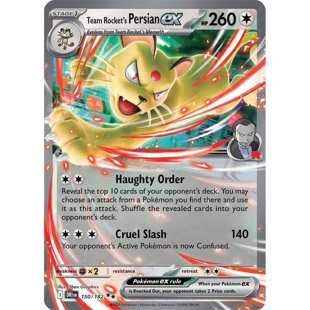 Team Rocket's Persian ex (150/182) (DRI)