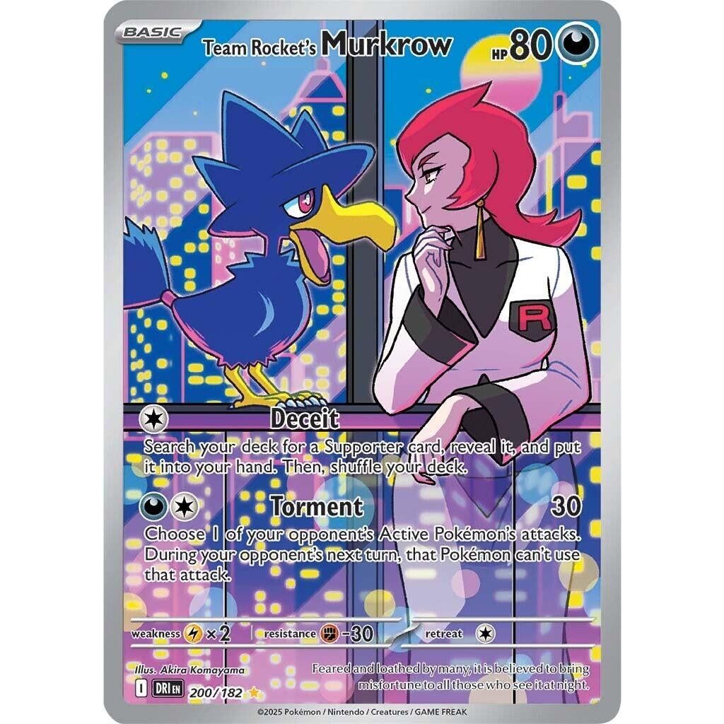 Team Rocket's Murkrow (200/182) (DRI)