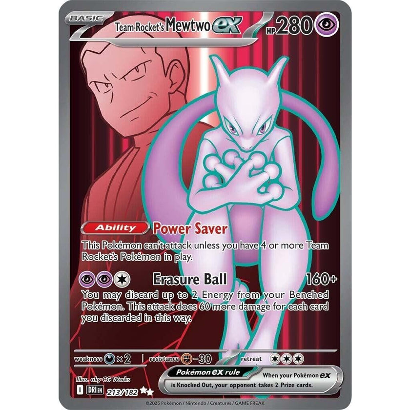 Team Rocket's Mewtwo ex (213/182) (DRI)