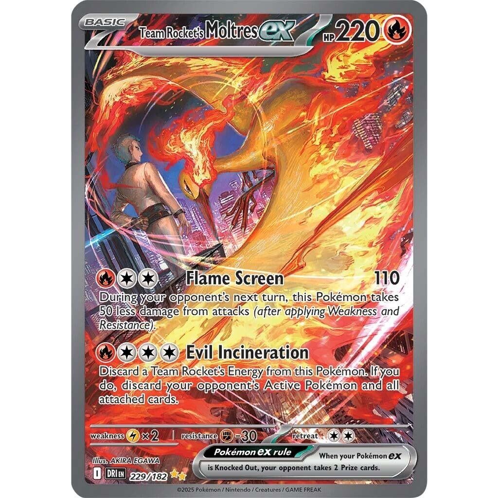 Team Rocket's Moltres ex (229/182) (DRI)
