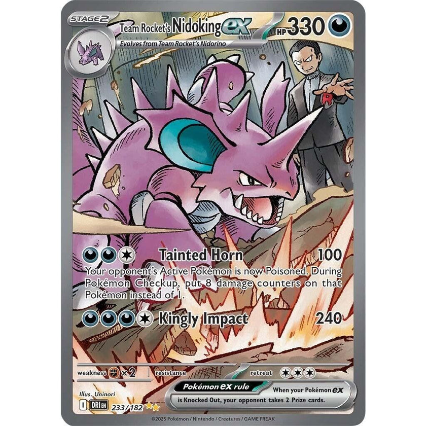 Team Rocket's Nidoking ex (233/182) (DRI)