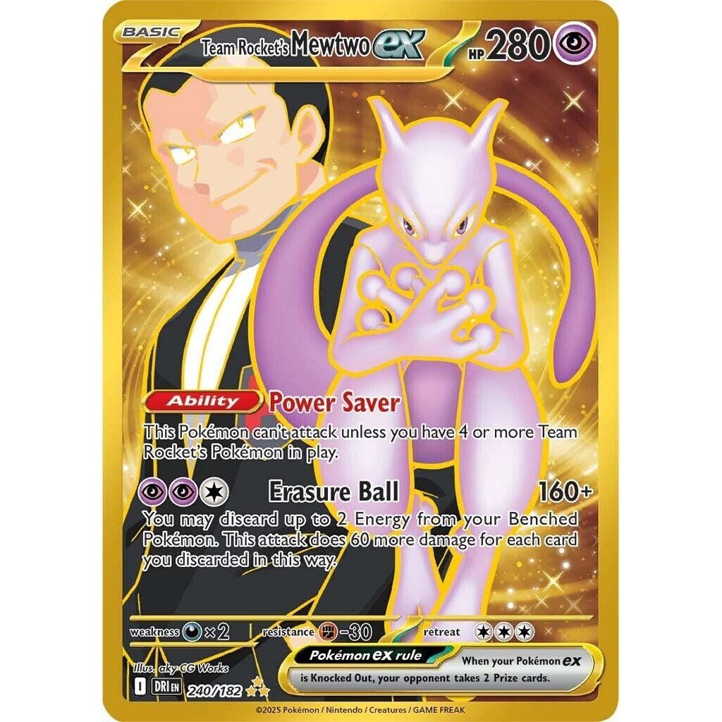 Team Rocket's Mewtwo ex (240/182) (DRI)
