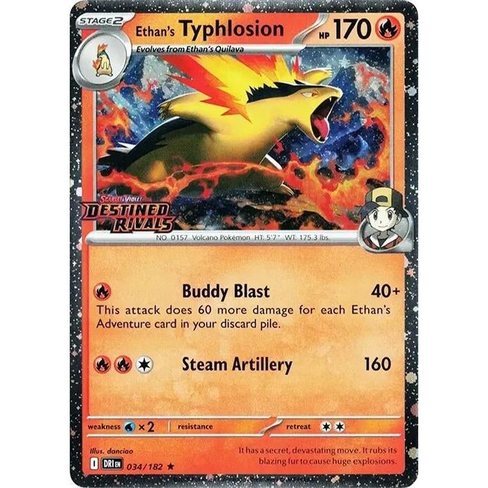 Ethan's Typhlosion (Prerelease) (034/182) (DRI)