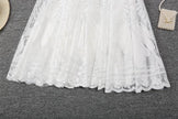 Spring Summer Women's Lace  Flowy Midi Skirt