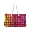 Colorful Geometric Tile Weekender Bag | Rainbow Gradient Pattern