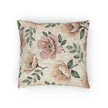 Elegant Watercolor Woven Pillow - Luxury Floral Living Room Accent