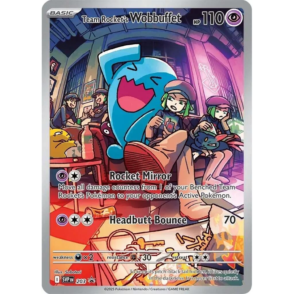 Team Rocket's Wobbuffet (203) (SVP)