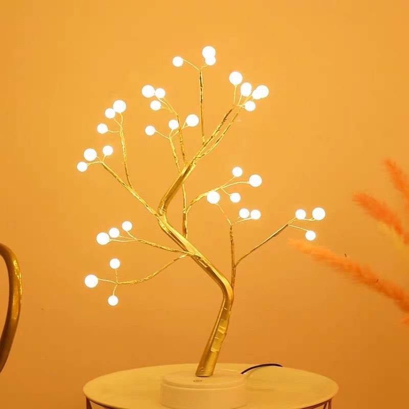 Led Copper Wire Light Bedroom Desk Table Light