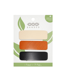BANDED - Beech Wood French Barrettes (3pk)