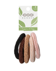 BANDED - Hair Cords - Coffee Fields (5pk)
