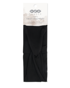 BANDED - Headwrap - Black Twist (1ea)