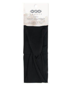 BANDED - Headwrap - Black Twist (1ea)