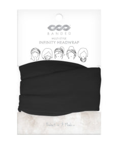 BANDED - Headwrap - Black Infinity (1ea)