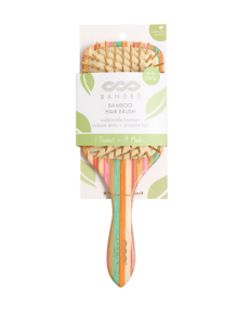 BANDED - Striped Bamboo Hair Brush (1ea)