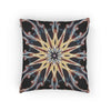 Starburst Mandala Woven Pillow | Geometric Boho Throw Cushion