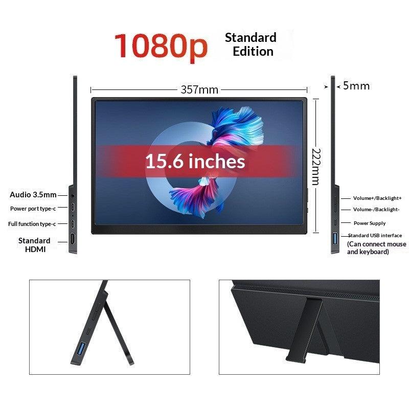 Portable Monitor 13.3 14 15.6 Inch IPS Touchscreen USB-C HDMI Laptop Secondary Display