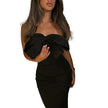Fashion Bowknot Tube Top Evening Dress Women
