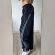 Women's Side Stripe Wide-Leg Sweatpants – Y2K Casual Joggers