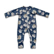 Bamboo Baby Zipper Footed Onesie | Night Sky