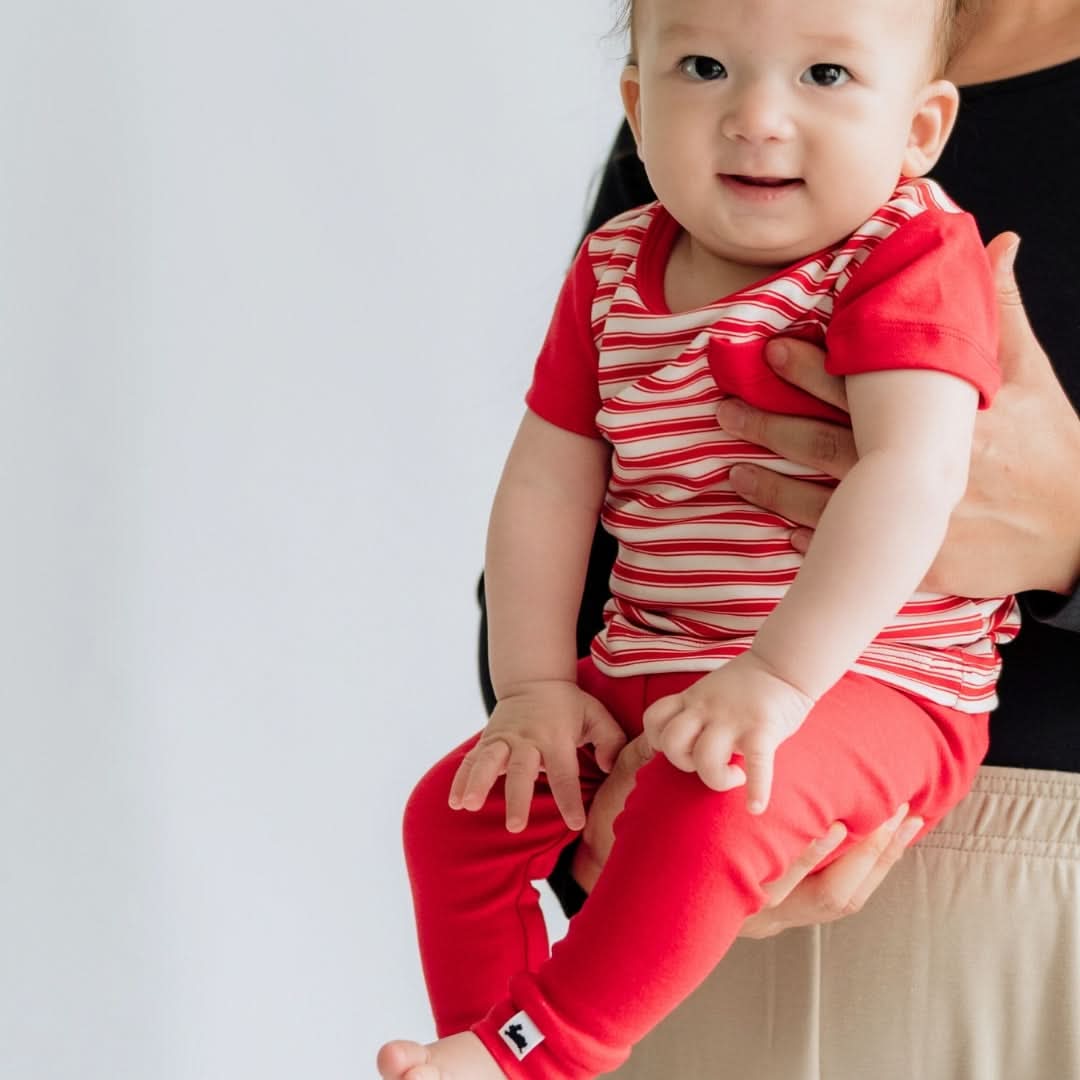 Baby/Kids' Bamboo Pocket T-Shirt | Berry Stripe