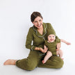 Baby Bamboo Onesie | Olive Rib