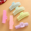 Fluorescent Large Hair Claw Clip – European American Style Plastic Resin Bone Clip