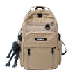 Large Capacity Multi-Layer School Backpack – White, Red, Purple, Black, Khaki