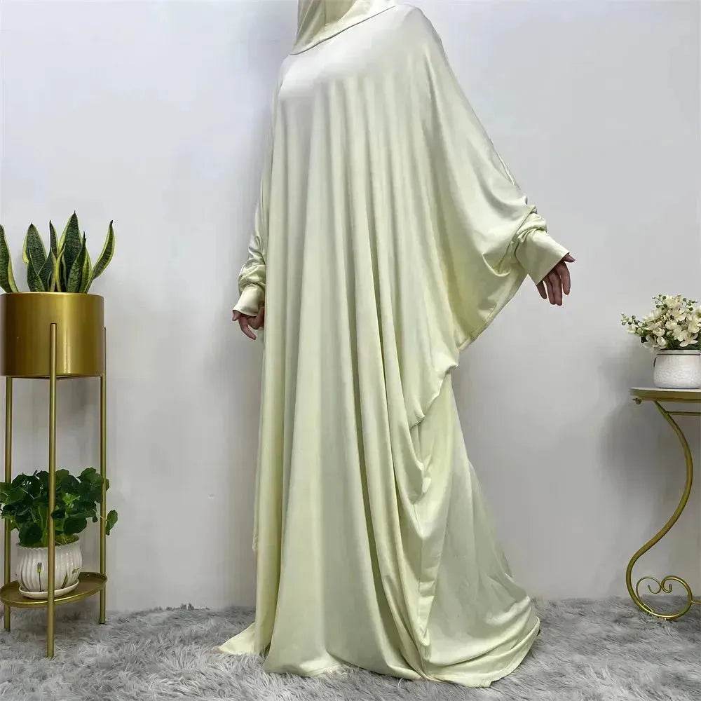 Batwing Sleeve Plain Abaya for ArabArab Women Eid Jalabiya for Women Islamic Wear for Women