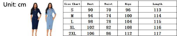 Women's Fashion Personality fitted Denim Hip-wrapped Jeans Midi straight cut front split Dress