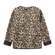 Casual Fall winter Leopard Button fleece Plush Cardigan jacket for women
