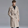 knee Herringbone Coat For Mens
